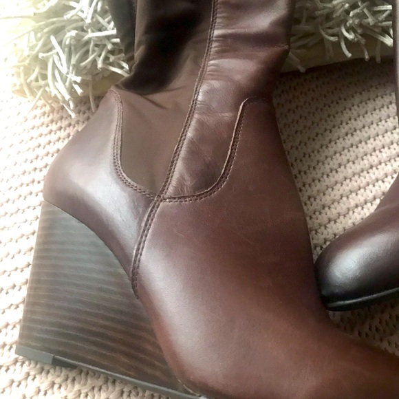 Franco sarto boots comfortable heels brown - Picture 1 of 10